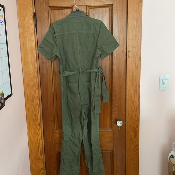 NWT Madewell Olive Toe-waist Utility Jumpsuit - Picture 4 of 7